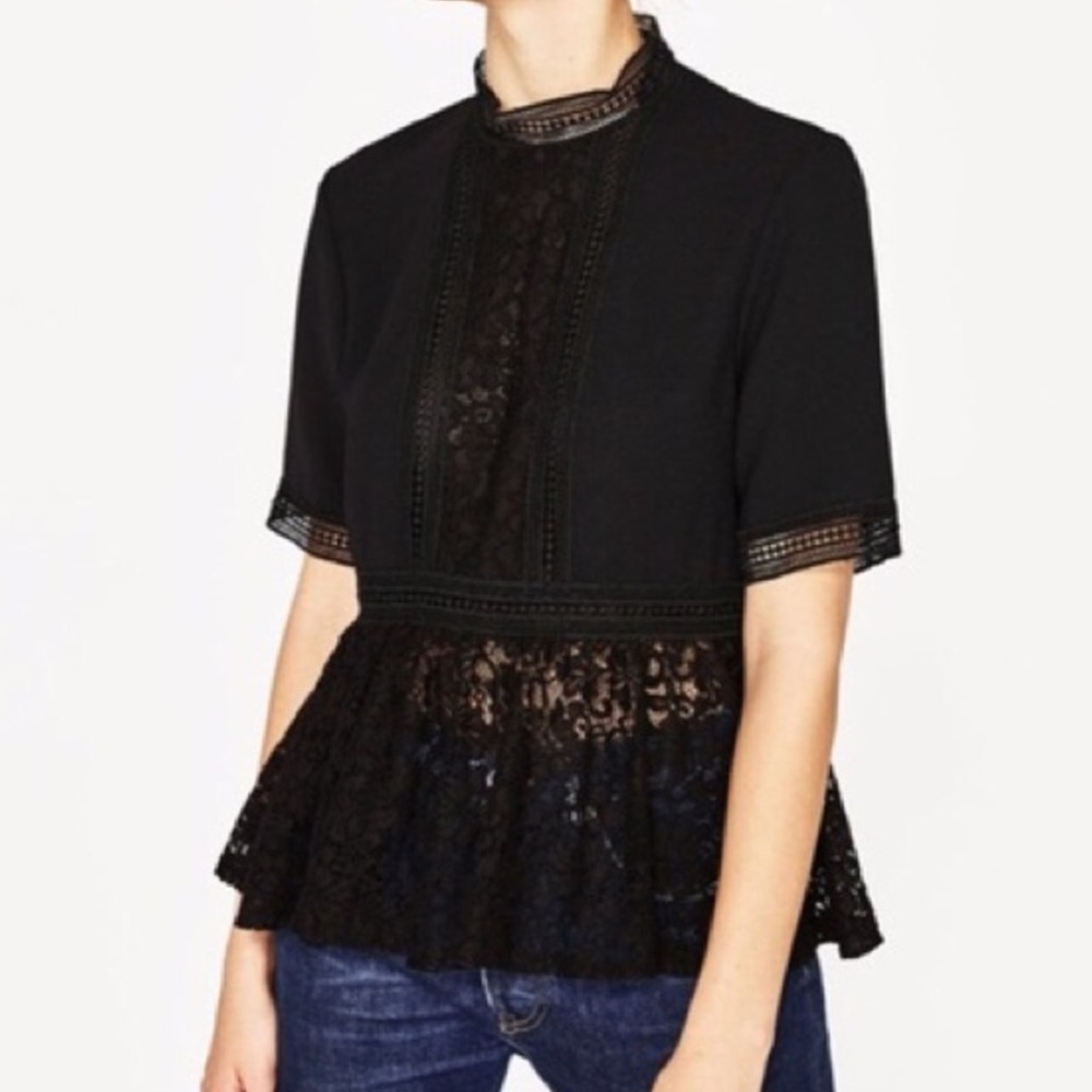 Zara peplum blouse